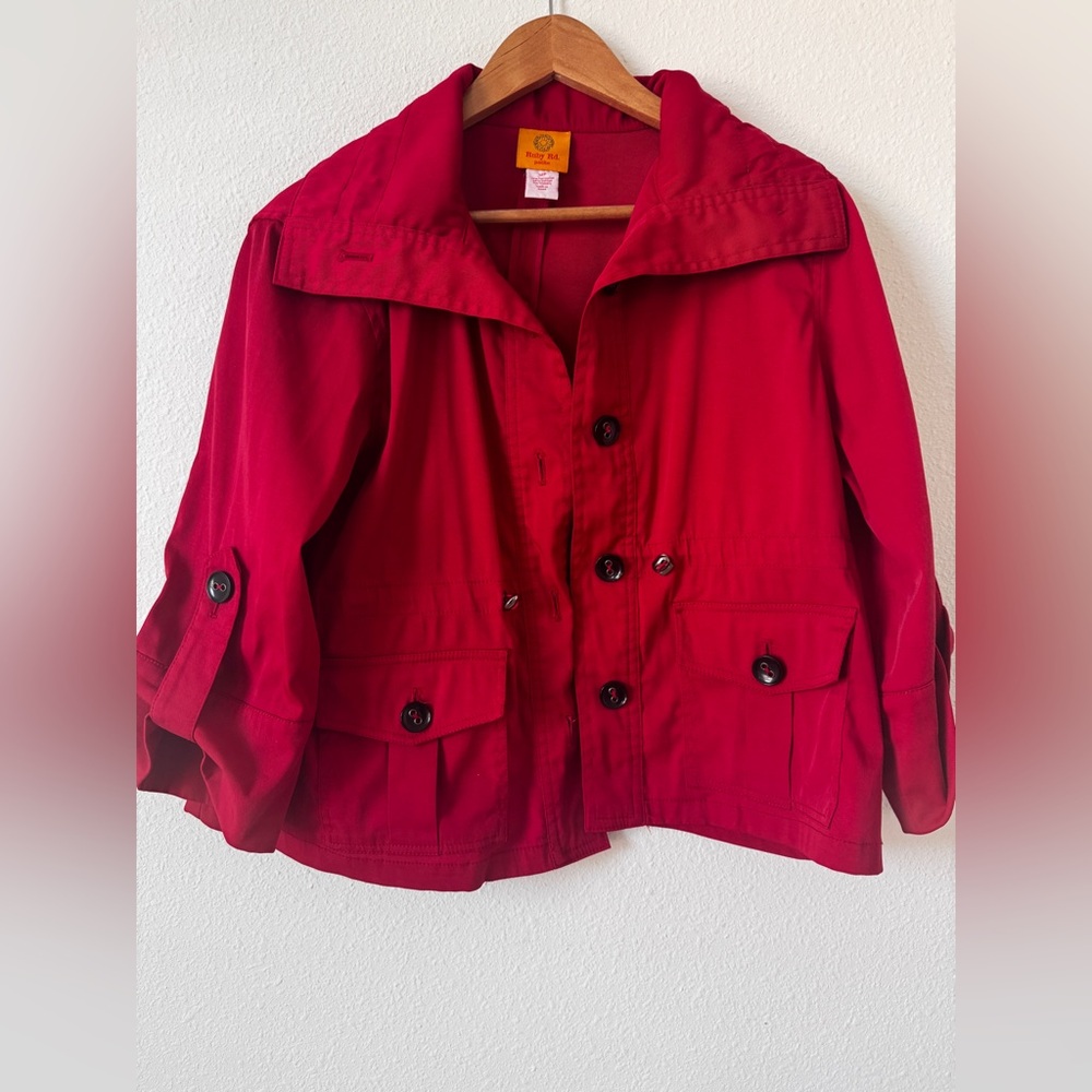 Ruby Rd. Bold Red Women's Jacket - image 5